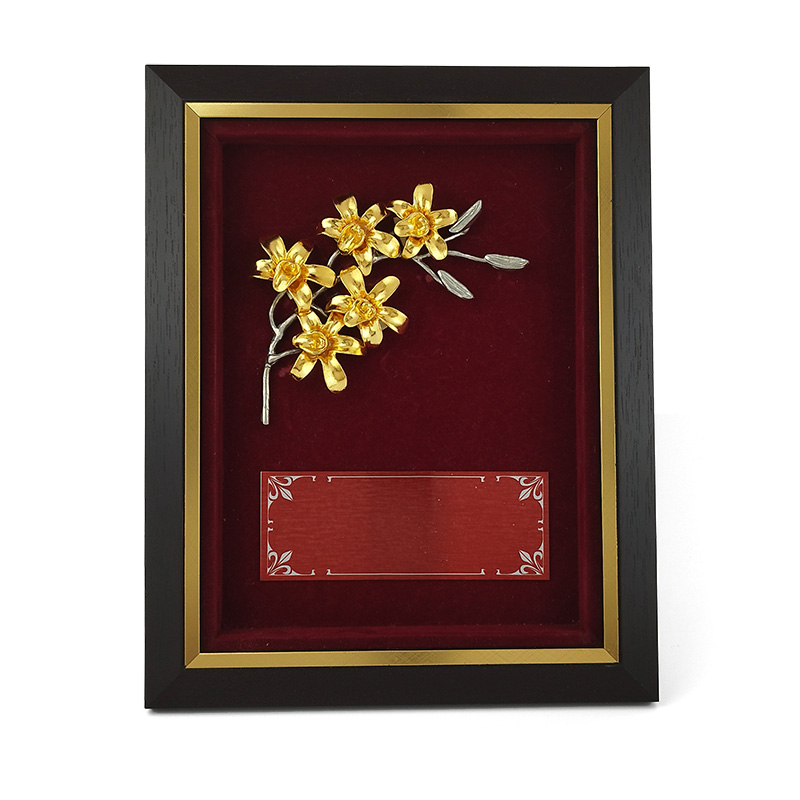 Gold Plated Orchid Branch (L)