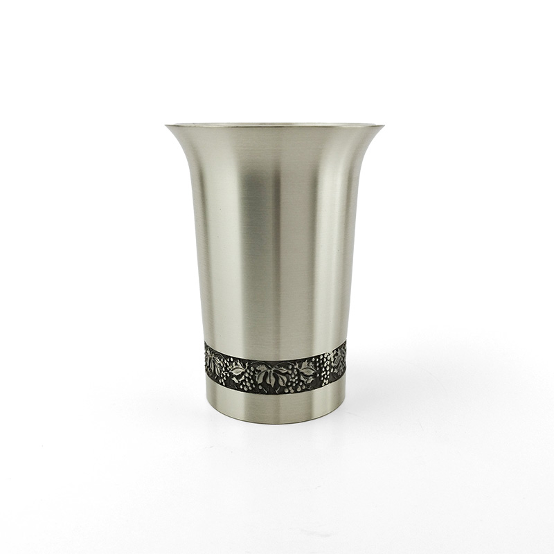 Pewter Tumbler Grapes