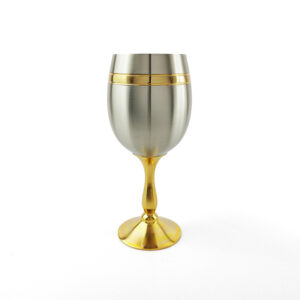Gold Plated Pewter Goblet (M)